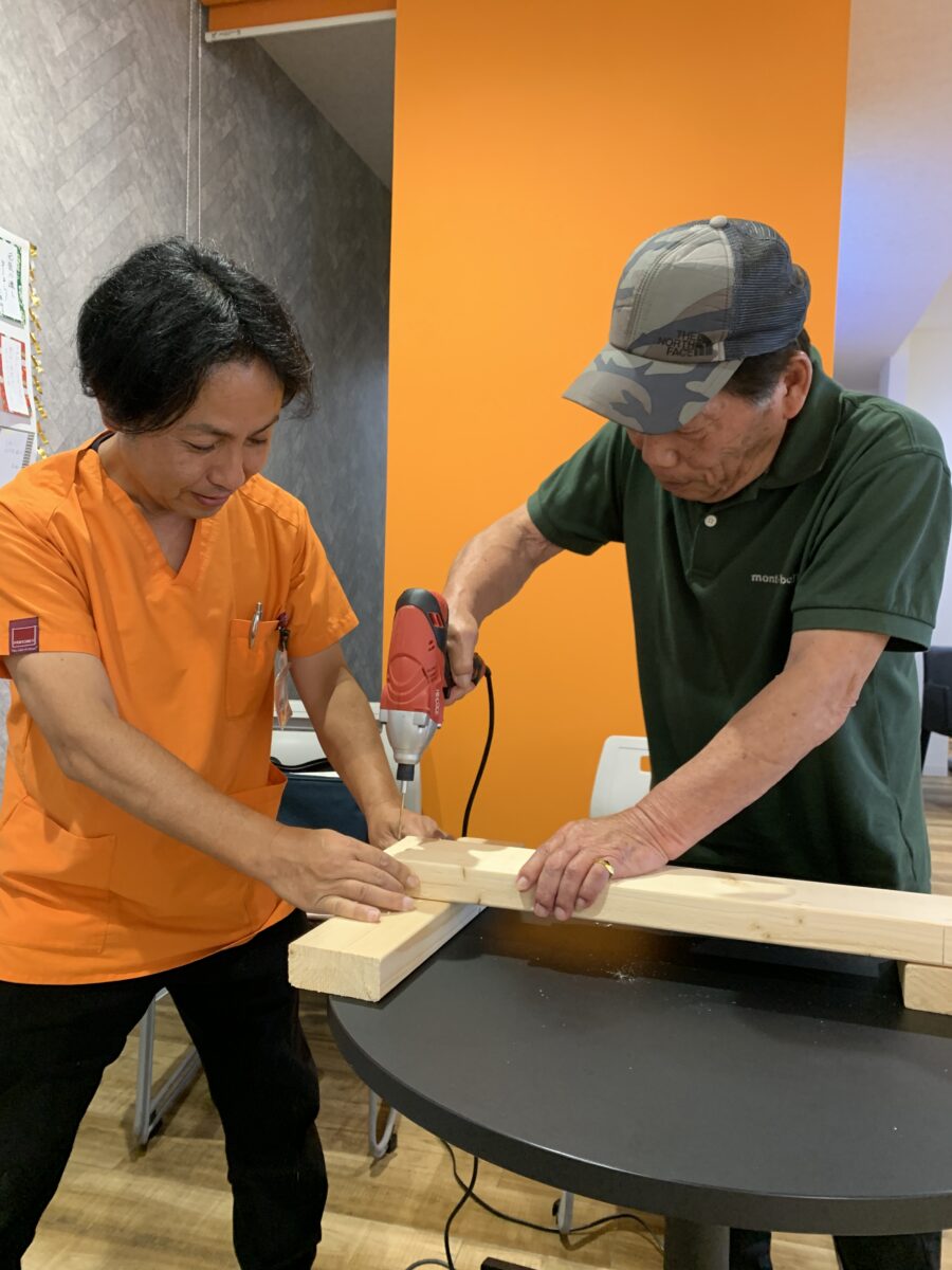 元職人さん、出番です🔨